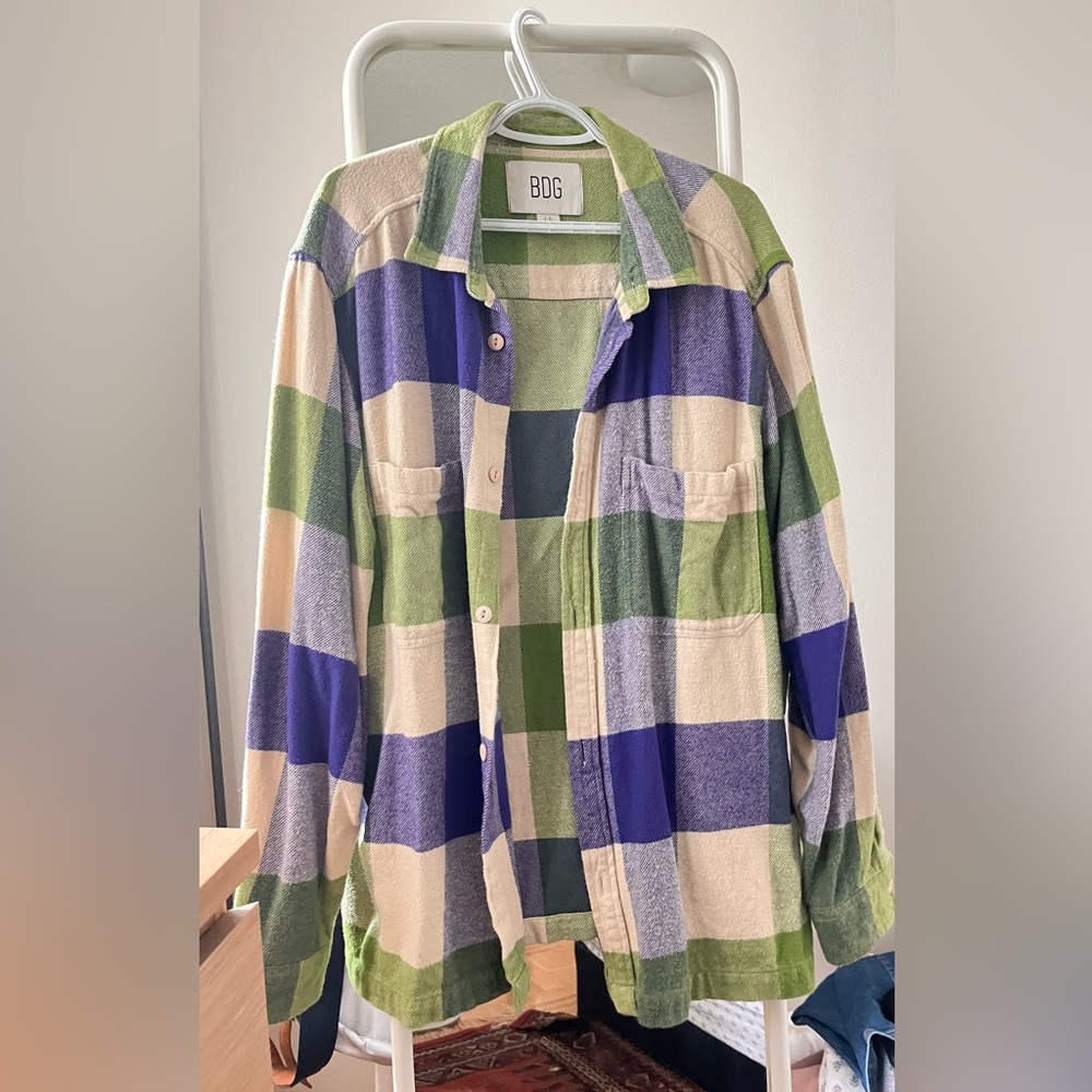 Plaid winter shirt wool